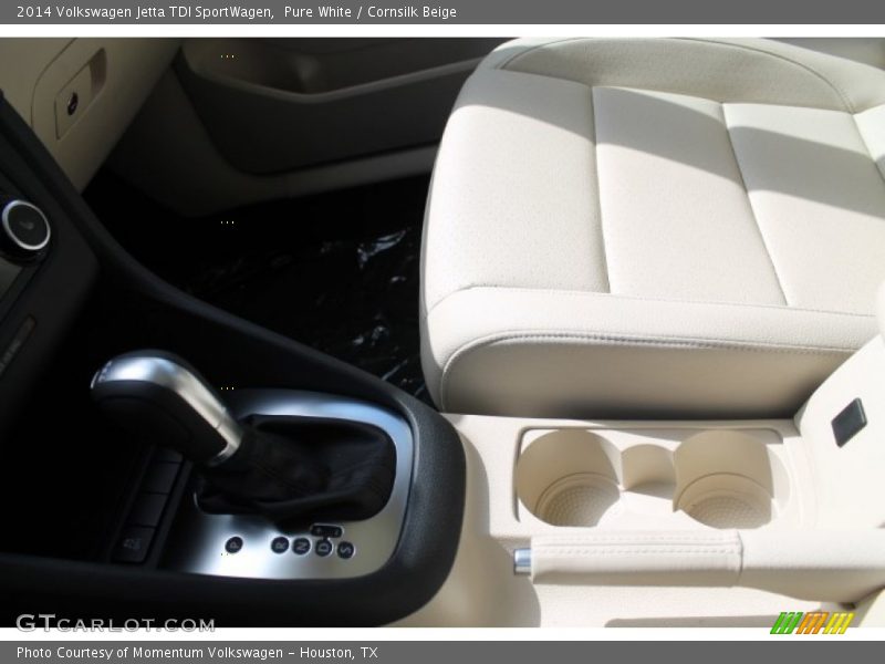 Pure White / Cornsilk Beige 2014 Volkswagen Jetta TDI SportWagen