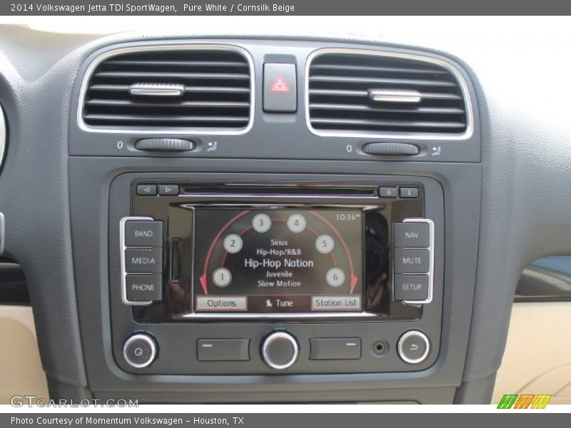 Pure White / Cornsilk Beige 2014 Volkswagen Jetta TDI SportWagen