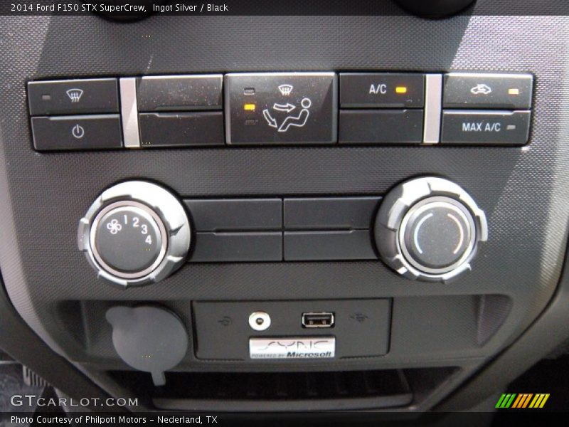 Ingot Silver / Black 2014 Ford F150 STX SuperCrew