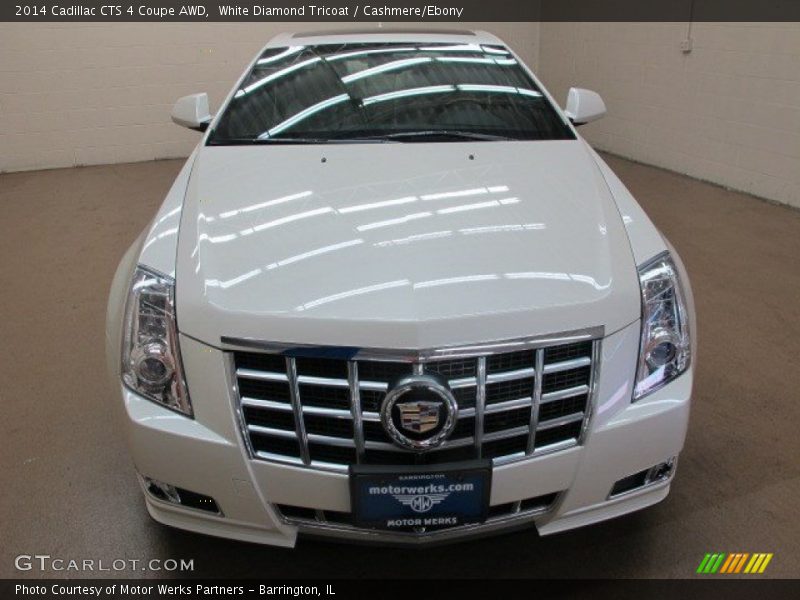 White Diamond Tricoat / Cashmere/Ebony 2014 Cadillac CTS 4 Coupe AWD