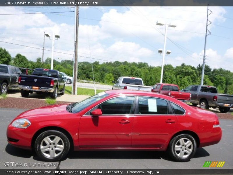 Precision Red / Ebony Black 2007 Chevrolet Impala LS