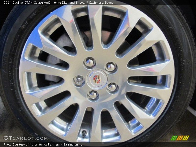 White Diamond Tricoat / Cashmere/Ebony 2014 Cadillac CTS 4 Coupe AWD