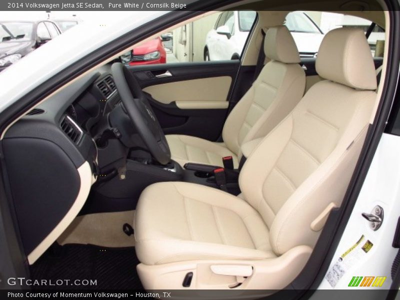 Pure White / Cornsilk Beige 2014 Volkswagen Jetta SE Sedan