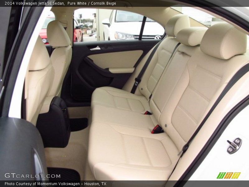 Pure White / Cornsilk Beige 2014 Volkswagen Jetta SE Sedan