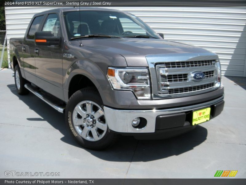 Sterling Grey / Steel Grey 2014 Ford F150 XLT SuperCrew