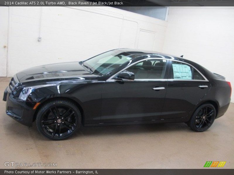 Black Raven / Jet Black/Jet Black 2014 Cadillac ATS 2.0L Turbo AWD