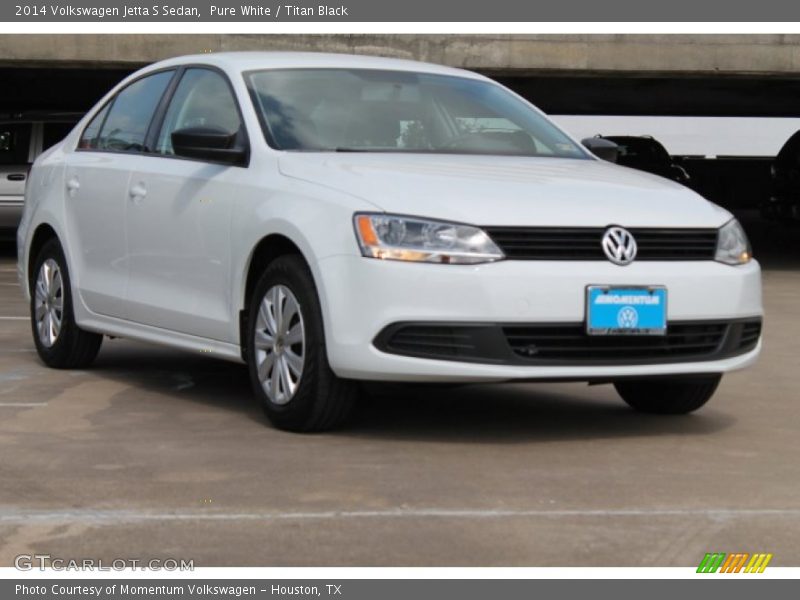 Pure White / Titan Black 2014 Volkswagen Jetta S Sedan