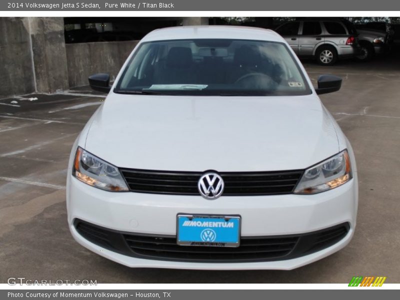 Pure White / Titan Black 2014 Volkswagen Jetta S Sedan