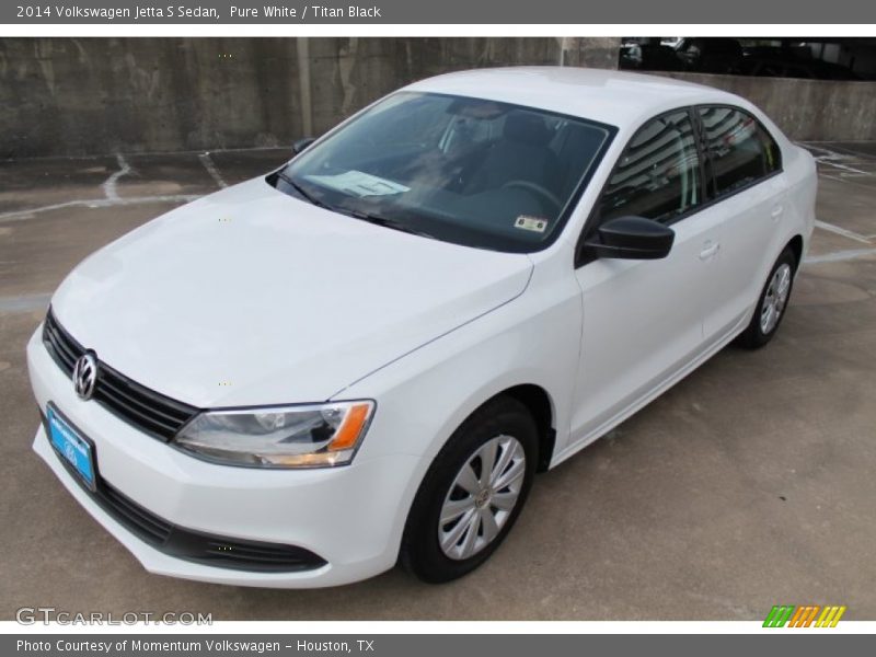 Pure White / Titan Black 2014 Volkswagen Jetta S Sedan