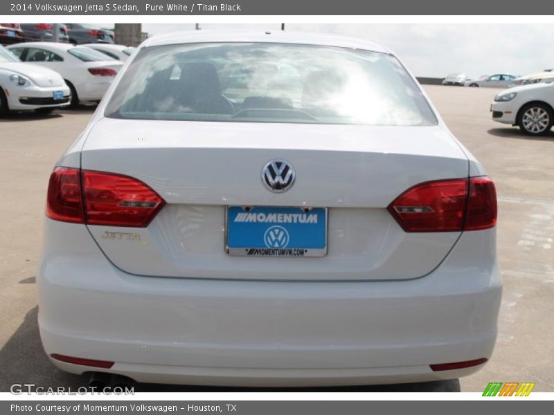 Pure White / Titan Black 2014 Volkswagen Jetta S Sedan