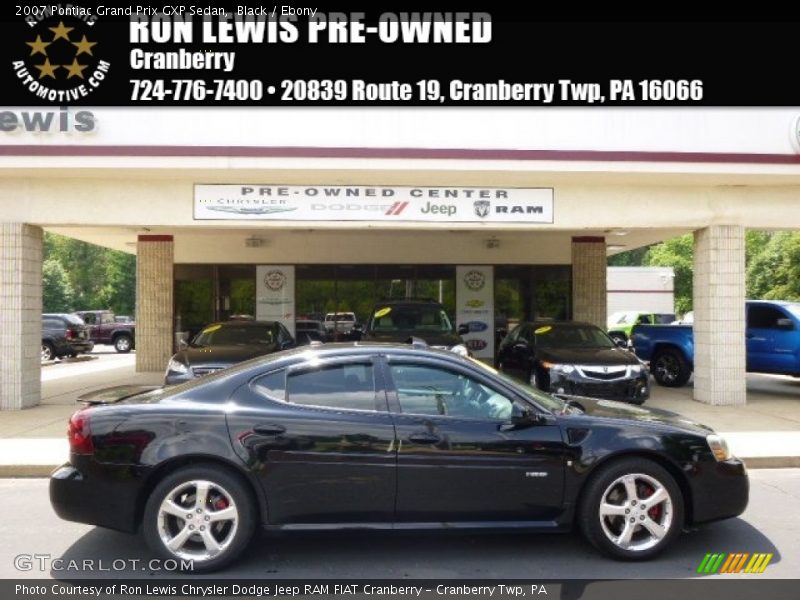 Black / Ebony 2007 Pontiac Grand Prix GXP Sedan