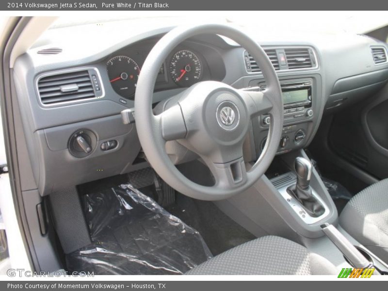 Pure White / Titan Black 2014 Volkswagen Jetta S Sedan
