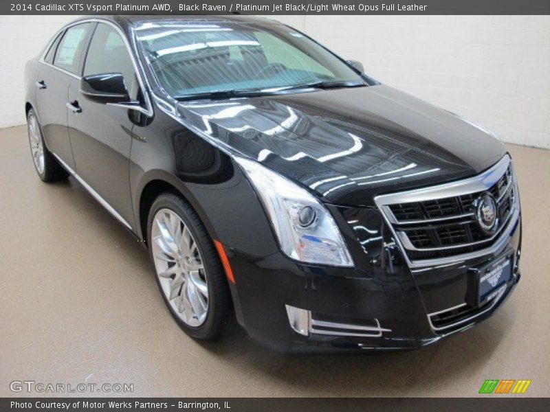 Black Raven / Platinum Jet Black/Light Wheat Opus Full Leather 2014 Cadillac XTS Vsport Platinum AWD