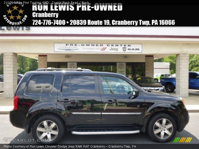 Crystal Black Pearl / Black 2012 Honda Pilot Touring 4WD