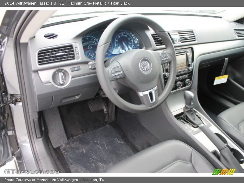 Platinum Gray Metallic / Titan Black 2014 Volkswagen Passat 1.8T SE