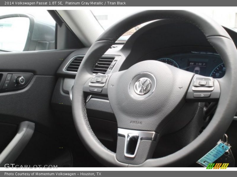 Platinum Gray Metallic / Titan Black 2014 Volkswagen Passat 1.8T SE