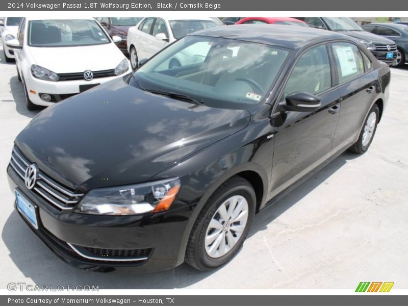 Black / Cornsilk Beige 2014 Volkswagen Passat 1.8T Wolfsburg Edition