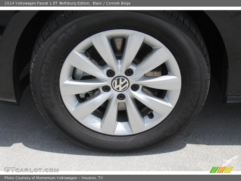 Black / Cornsilk Beige 2014 Volkswagen Passat 1.8T Wolfsburg Edition
