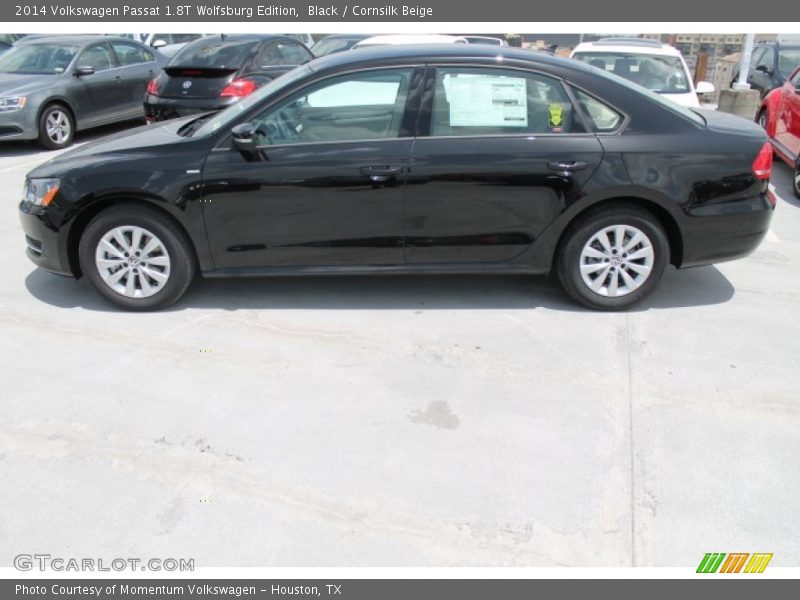 Black / Cornsilk Beige 2014 Volkswagen Passat 1.8T Wolfsburg Edition