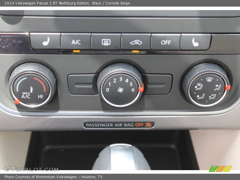 Black / Cornsilk Beige 2014 Volkswagen Passat 1.8T Wolfsburg Edition