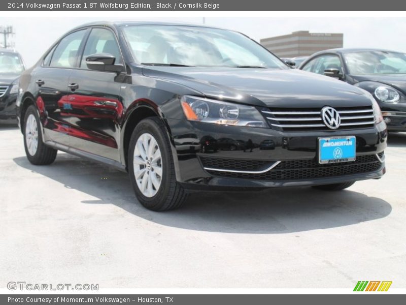 Black / Cornsilk Beige 2014 Volkswagen Passat 1.8T Wolfsburg Edition