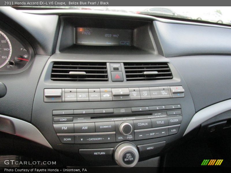 Controls of 2011 Accord EX-L V6 Coupe