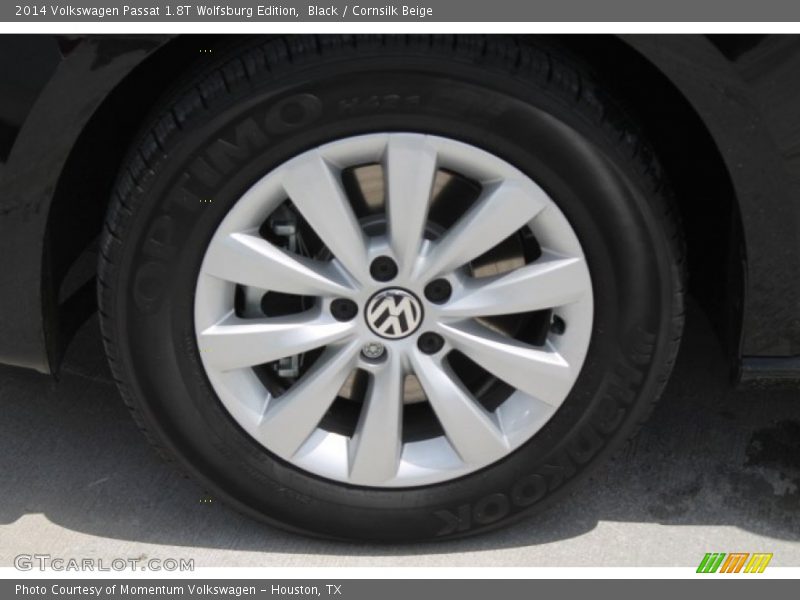 Black / Cornsilk Beige 2014 Volkswagen Passat 1.8T Wolfsburg Edition
