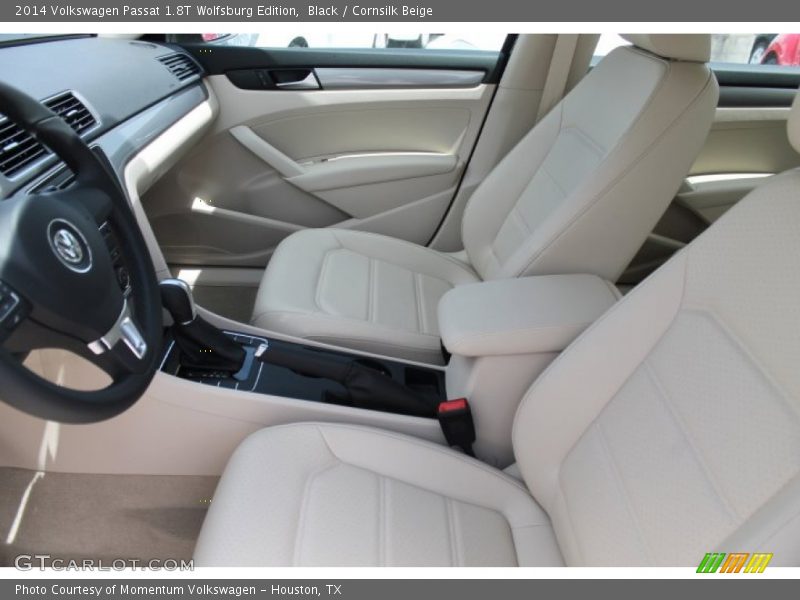 Black / Cornsilk Beige 2014 Volkswagen Passat 1.8T Wolfsburg Edition
