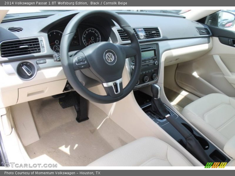 Black / Cornsilk Beige 2014 Volkswagen Passat 1.8T Wolfsburg Edition