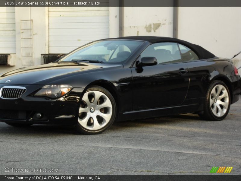 Jet Black / Black 2006 BMW 6 Series 650i Convertible