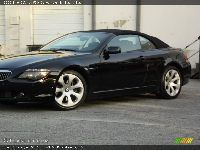 Jet Black / Black 2006 BMW 6 Series 650i Convertible