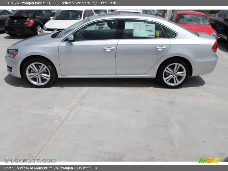 Reflex Silver Metallic / Titan Black 2014 Volkswagen Passat TDI SE