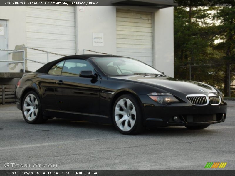 Jet Black / Black 2006 BMW 6 Series 650i Convertible