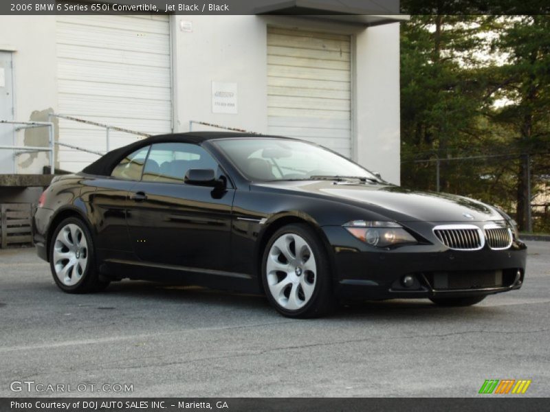 Jet Black / Black 2006 BMW 6 Series 650i Convertible