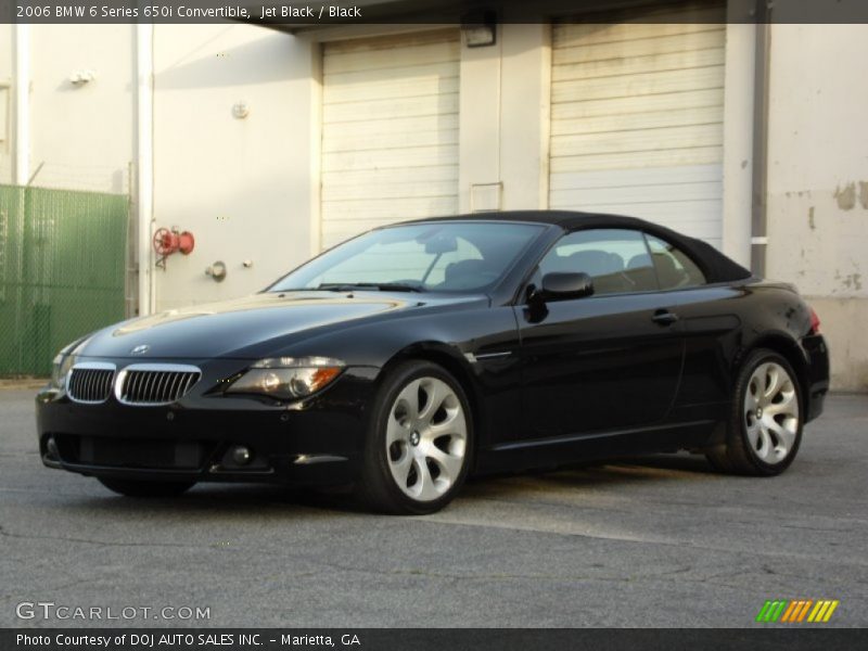 Jet Black / Black 2006 BMW 6 Series 650i Convertible