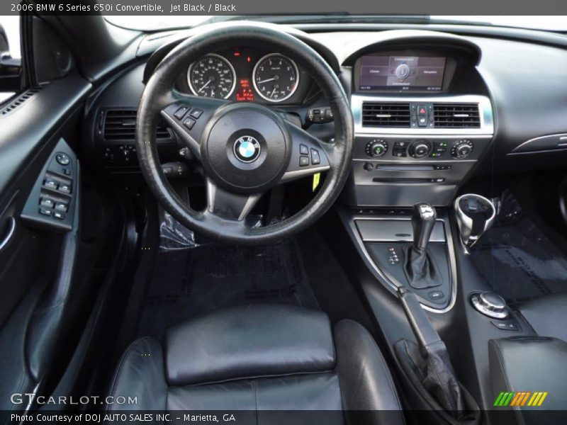 Jet Black / Black 2006 BMW 6 Series 650i Convertible