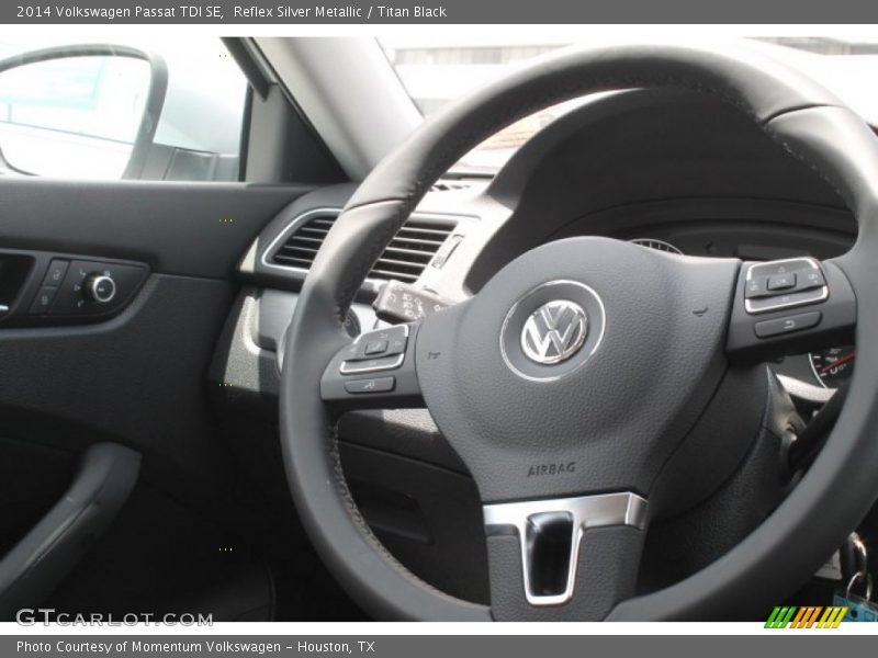Reflex Silver Metallic / Titan Black 2014 Volkswagen Passat TDI SE