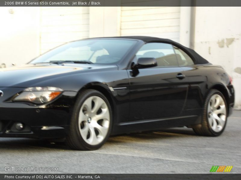 Jet Black / Black 2006 BMW 6 Series 650i Convertible