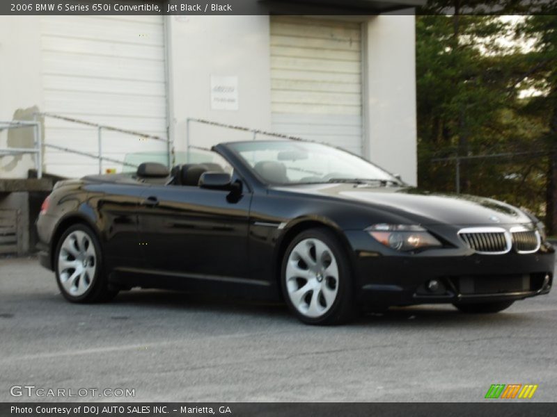 Jet Black / Black 2006 BMW 6 Series 650i Convertible