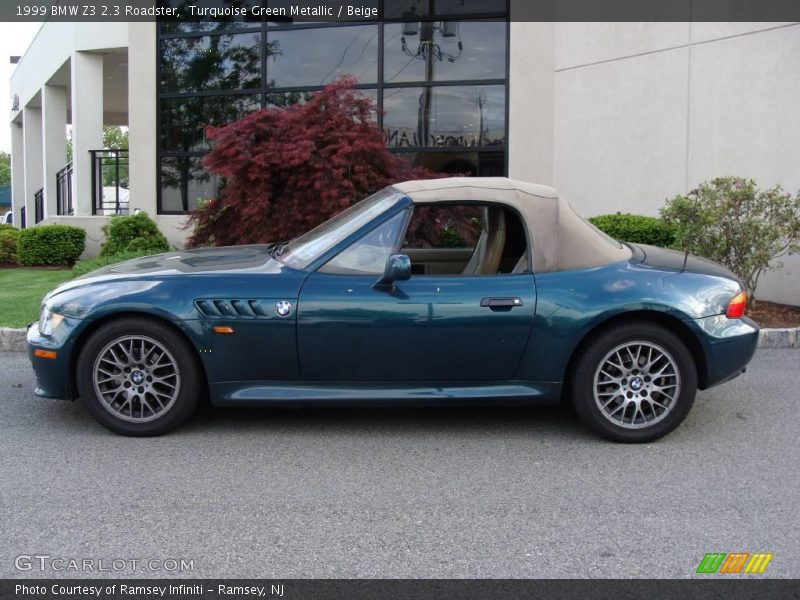 Turquoise Green Metallic / Beige 1999 BMW Z3 2.3 Roadster