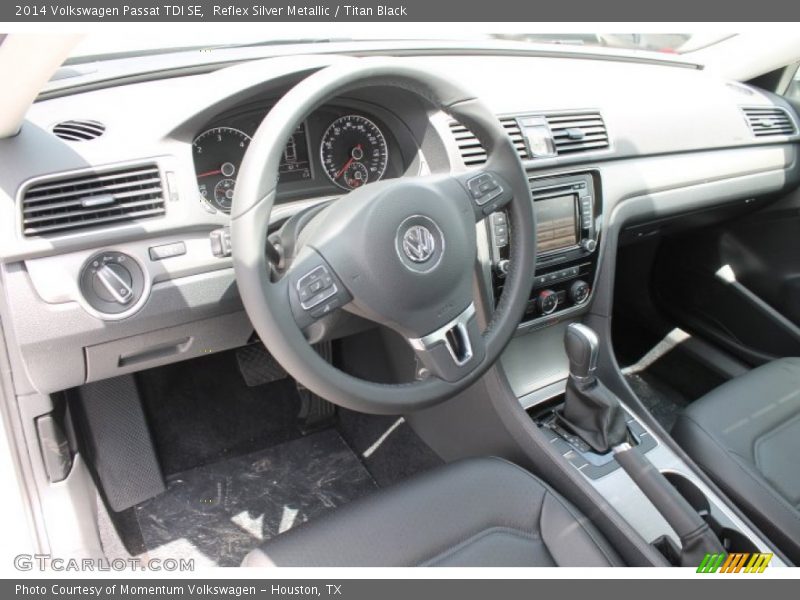 Reflex Silver Metallic / Titan Black 2014 Volkswagen Passat TDI SE