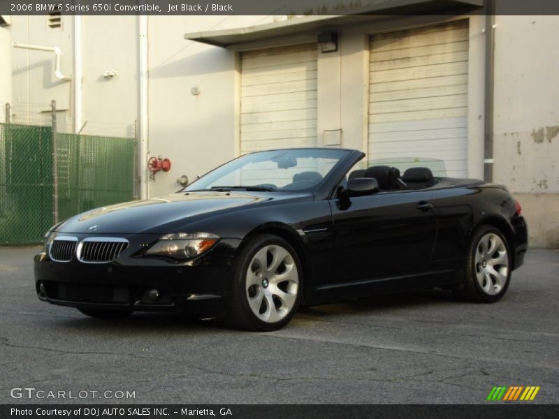 Jet Black / Black 2006 BMW 6 Series 650i Convertible