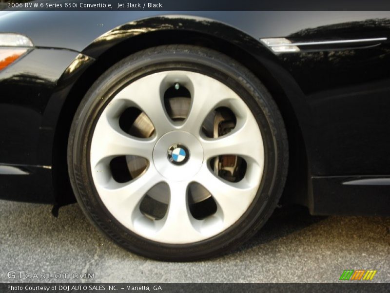 Jet Black / Black 2006 BMW 6 Series 650i Convertible