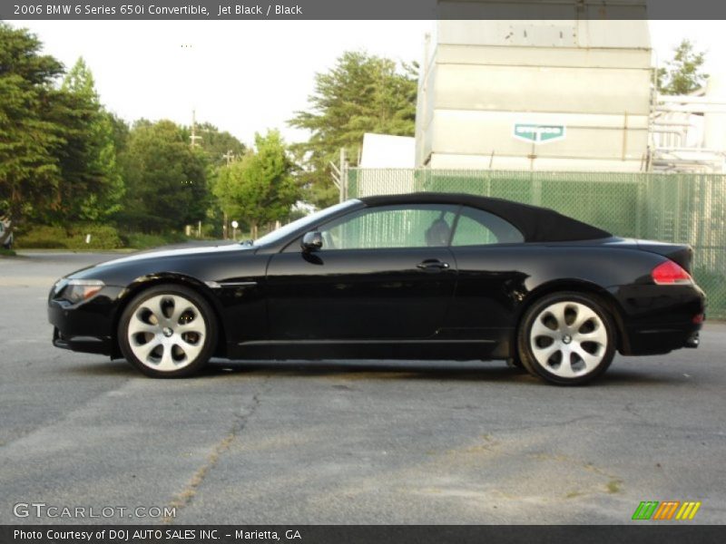 Jet Black / Black 2006 BMW 6 Series 650i Convertible