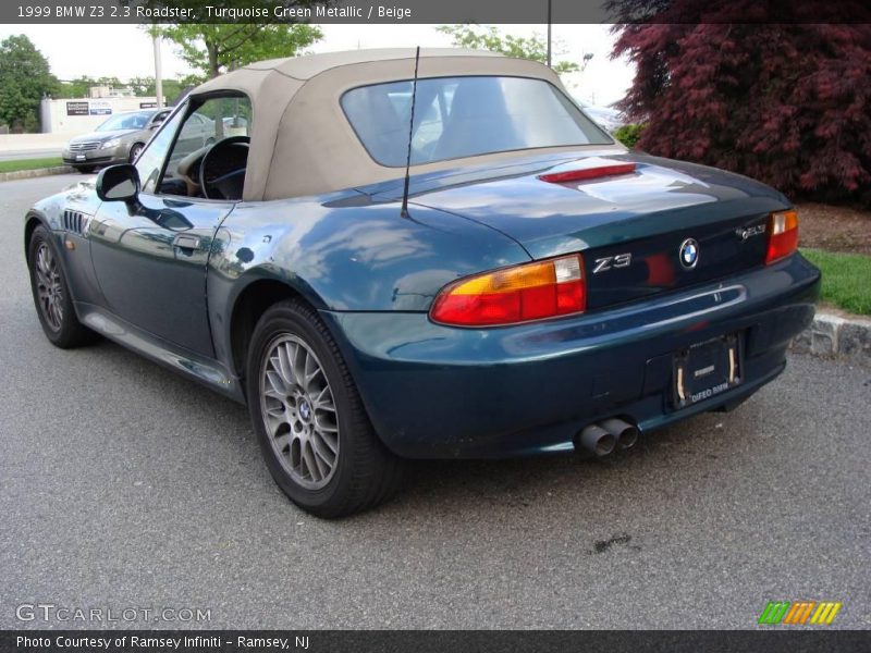 Turquoise Green Metallic / Beige 1999 BMW Z3 2.3 Roadster