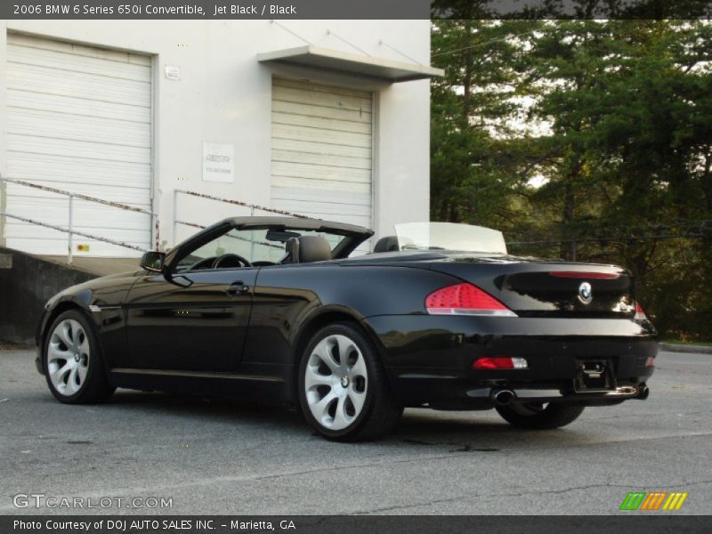 Jet Black / Black 2006 BMW 6 Series 650i Convertible