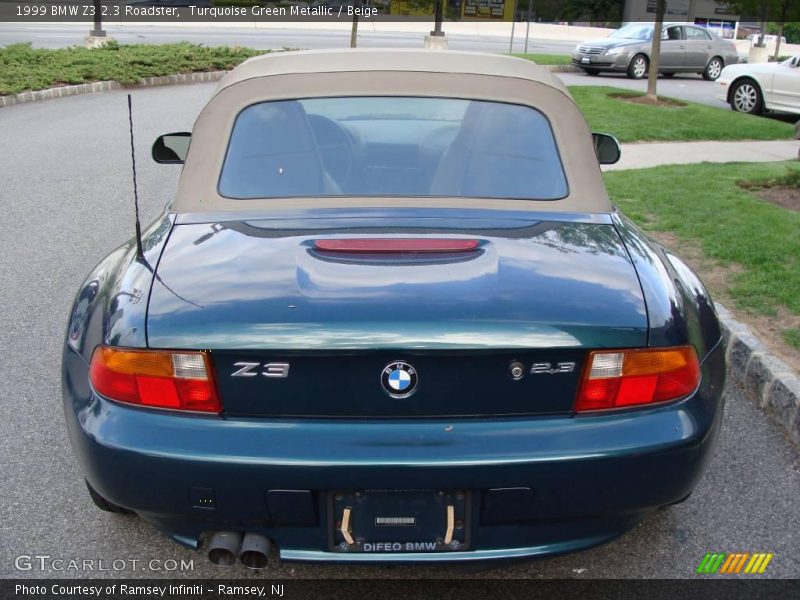 Turquoise Green Metallic / Beige 1999 BMW Z3 2.3 Roadster