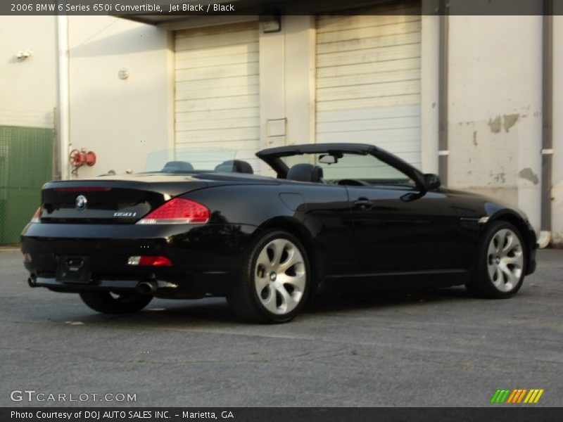 Jet Black / Black 2006 BMW 6 Series 650i Convertible