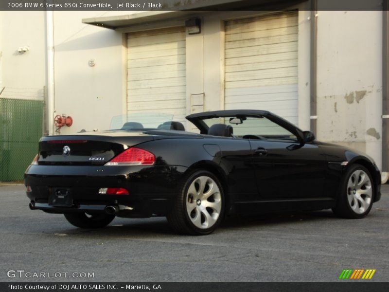 Jet Black / Black 2006 BMW 6 Series 650i Convertible