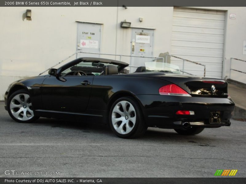 Jet Black / Black 2006 BMW 6 Series 650i Convertible